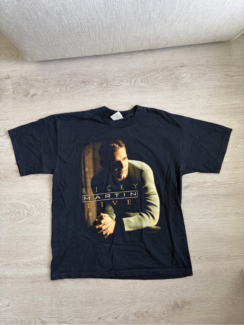 Vintage Ricky Martin Livin La Vida Loca Tour 2000 Graphic Tee - Black